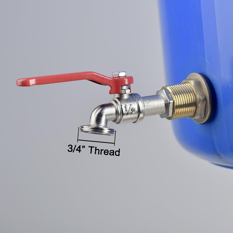 1/2" 3/4" Messing-Wassertank-Anschlusssatz, mit Legierungshahn, Dichtung, Kupferrohr, Fischtank-Kupplung, Gartenbewässerungsschlauch-Adapter