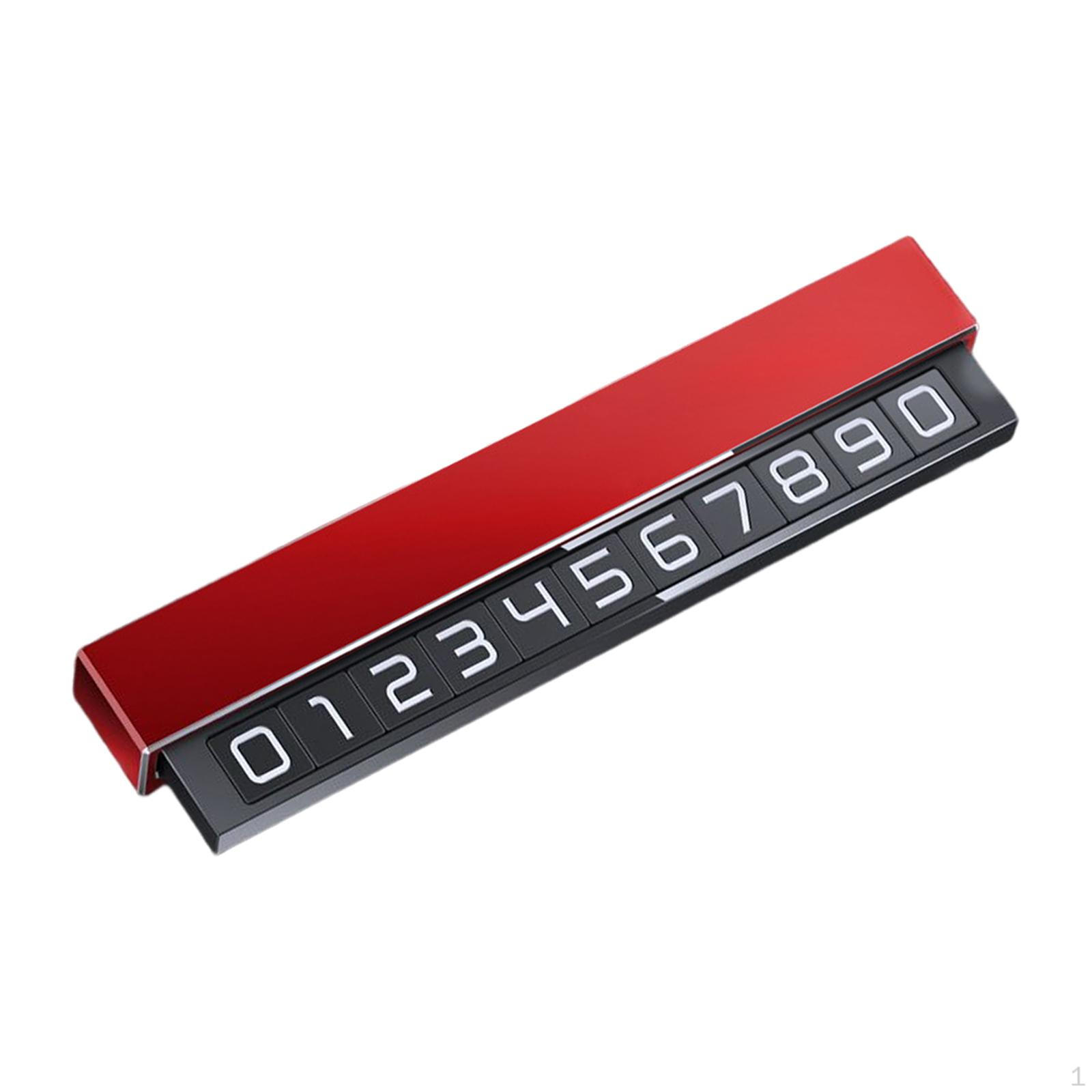 

Automobile Parking Number Sign Creative Car Styling Parts for червоний