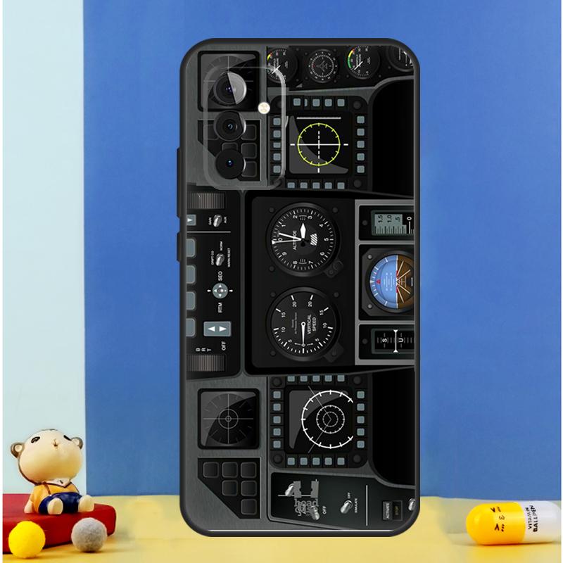 

AIRCRAFT COCKPIT DASHBOARD Case For Samsung Galaxy A06 A56 A16 A36 A55 A35 A33 A53 A13 A23 A17 A54 A34 A14 A52 A32 A15 Samsung A06