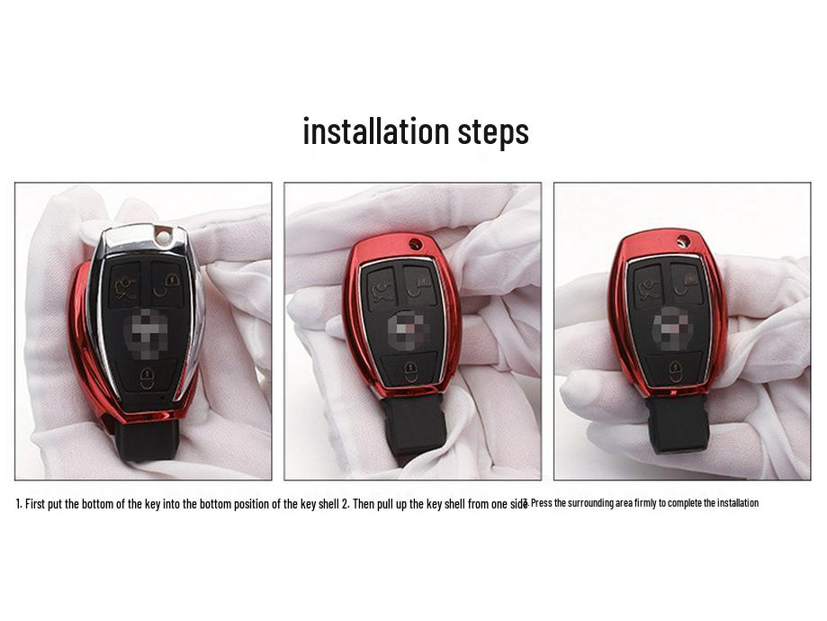 Mercedes Key Cover for E-Class, C-Class, C200L, E260L, CLA220, GLA200, GLC260L, GLS - Women's Design.