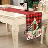 Cartoon Christmas Elk Table Runner Rectangular Christmas Decoration  Party Favors