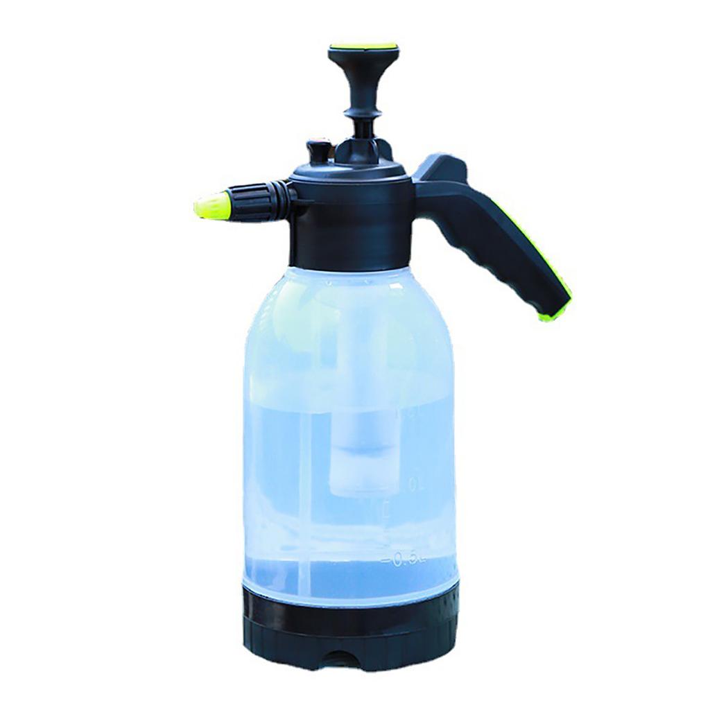 2L Handheld Pressure Sprayer Transparent Portable Manual Water Sprayer Watering Can for Garden Lawn Plants