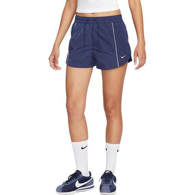 Pantalones cortos casuales simples y cómodos de tiro medio Windrunner para mujer FV7501-410