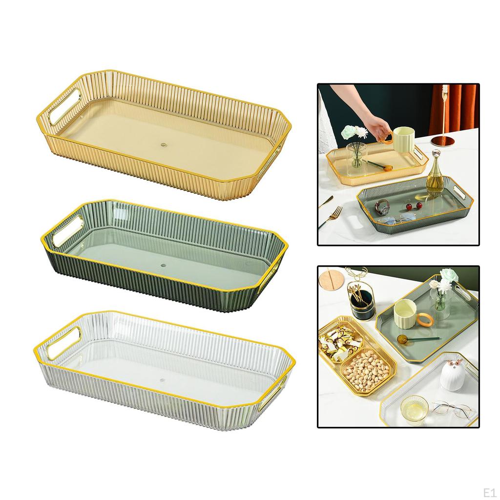 Serving Trays,Modern Rectangular Decorative Tray for Coffee Table Living Room Kitchen Countertop