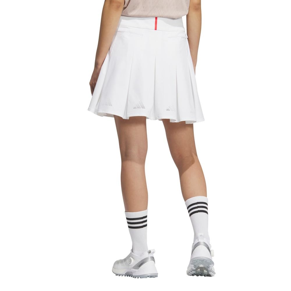 Adidas Golf Adizero Golf Back Pleated White Skirt, Water-Repellent, Skirt, Women's,