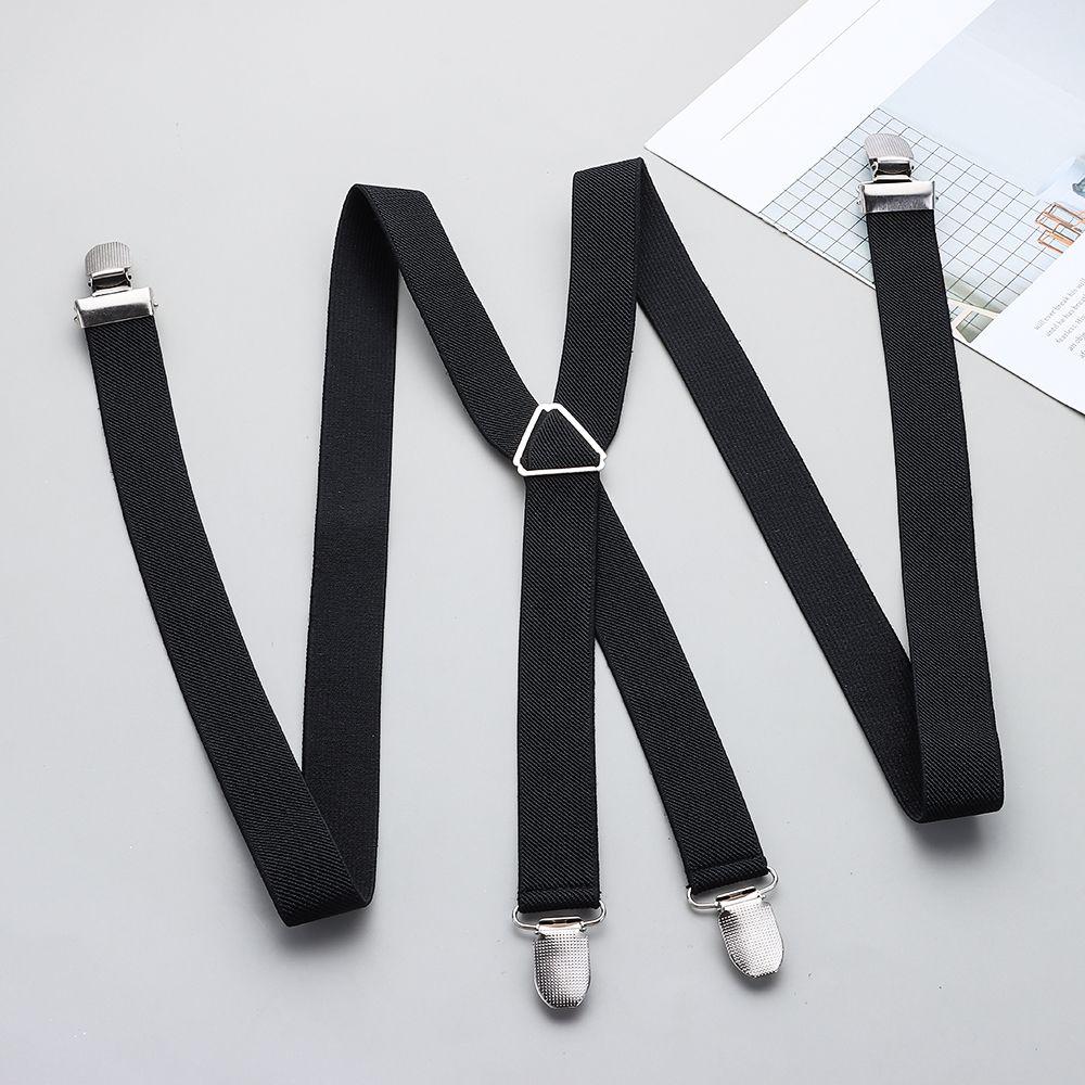 Apparel Accessories Sturdy Elastic Clip-on Adjustable Braces Suspenders Trousers Belt Strap Clip