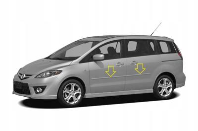 Mazda 5 2006–2010 – Chrom-Seitentür-Schutzleisten