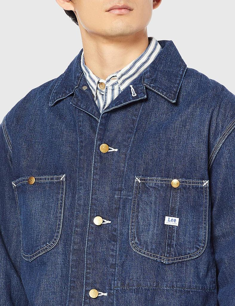 Outer Coverall Denim Loco Jacket Blouson LT0659 Blue [Lee]
