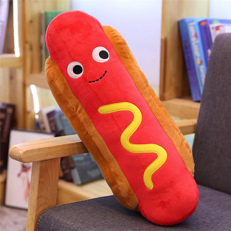 Schattig Cartoon Pluche Hamburger IJsje Frietjes Speelgoed Gevuld Eten Popcorn Taart Pizza Kussen Kussen Kinder Speelgoed Verjaardagscadeau