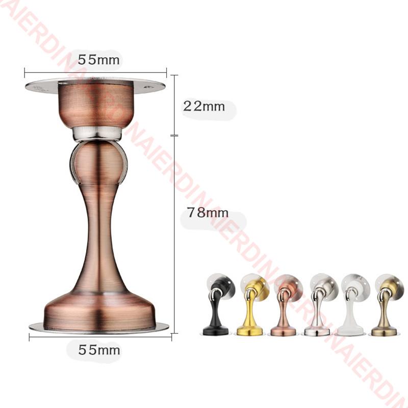 NAIERDI 304 ogranicznik do drzwi ze stali nierdzewnej, magnetyczny ogranicznik do drzwi, zatrzask do drzwi, śruby bez paznokci do mocniejszego mocowania, okucia meblowe