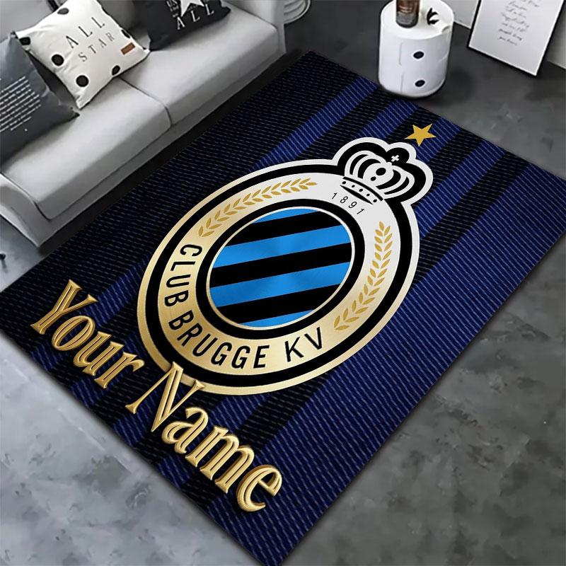 Club Brugge KV Custom Name Carpet Rug for Living Room Bedroom Home Sofa Decoration,Kids play Non-slip Floor Mat