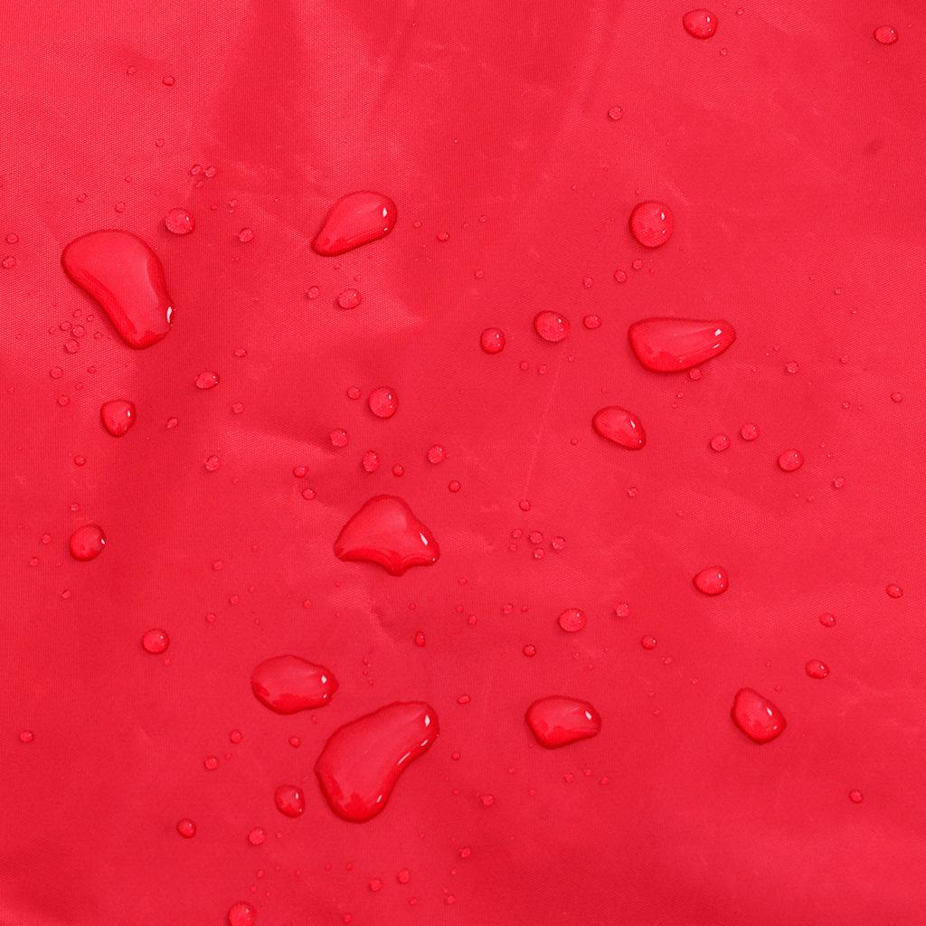 Dog Raincoat with Reflective Strips Polyester Red Size L