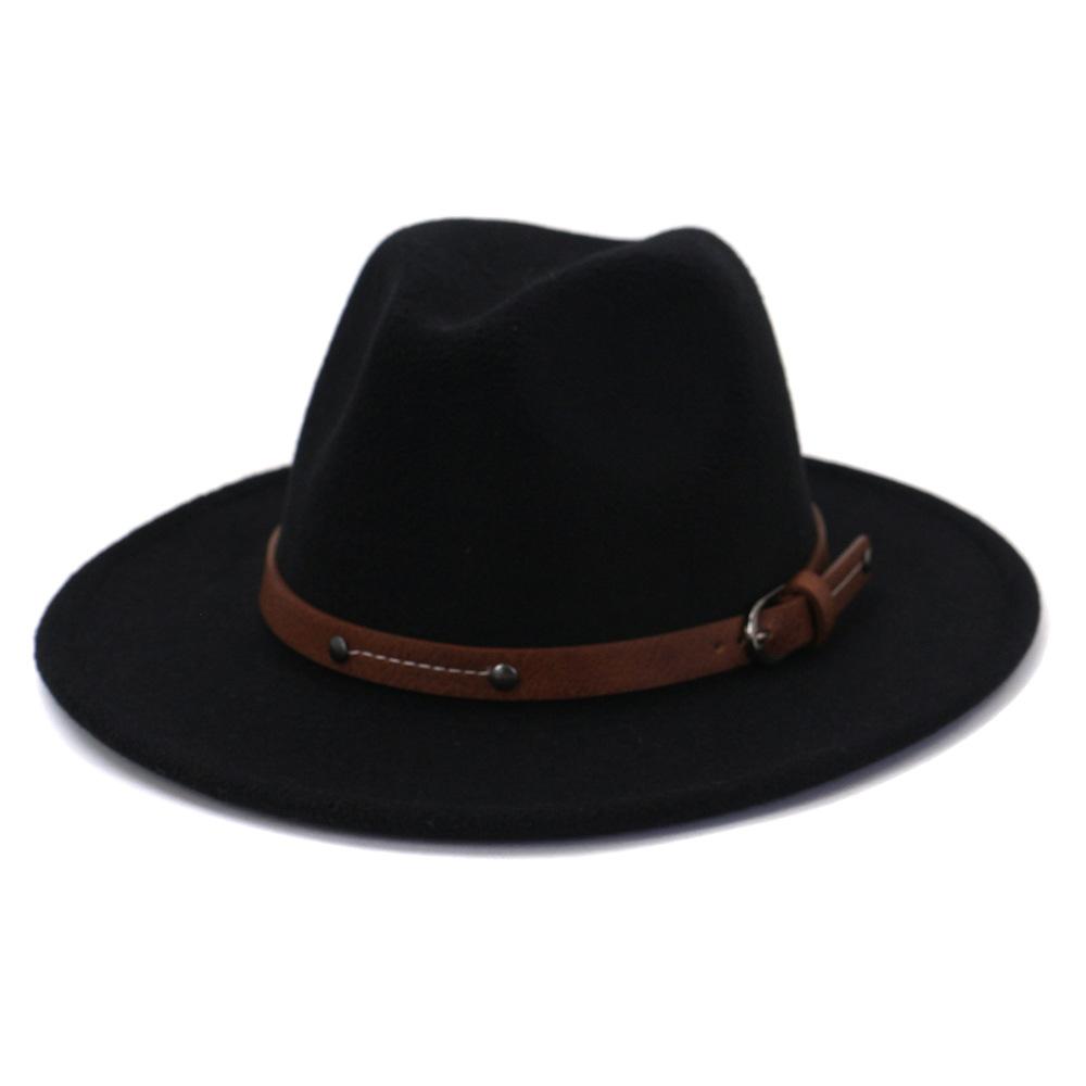 Fedoras Winter Hut Für Frauen 59-61 CM Männer Panama Gefilzt Jazz Hüte Neue Trilby Kirche Kappe sombreros de mujer