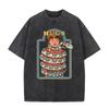 Vintage "Hugs" Snake Boy Print Washed Brown Retro Funny Casual T Shirt