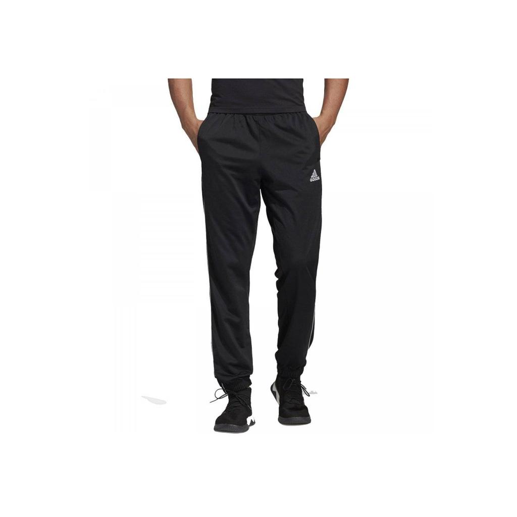 Adidas Logo Print Mid-Waist Joggers Men Bottoms Black CE9050
