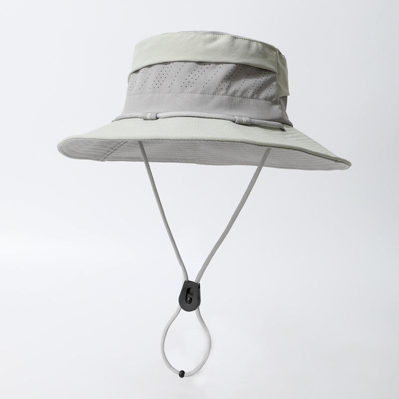 Men's Quick-Dry Color Block Sun Hat, UPF Sun Protection, Waterproof & Breathable; Ideal for Spring/Summer Outdoor Hiking & Sports.
