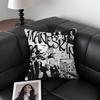 Maneskin Damiano David Vintage Kissenbezug Quadratisches Kissen Schlafzimmer Sofa Freizeit Komfort Kissen Auto Wohnzimmer Heimdekoration