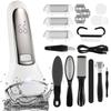 Luxspire Electric Callus Remover for 3 2 Intensity USB Hard Skin IPX6 LED Battery Level Foot Care Tool 1200mAh LED Japanese Instruction White Heels,