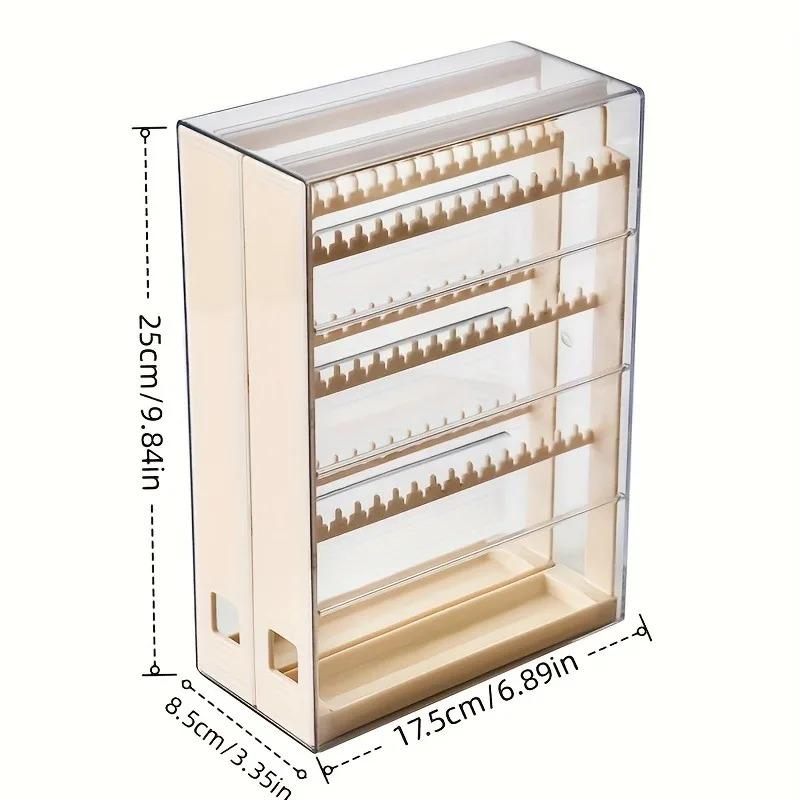 

1/2pc Large-Capacity Transparent Toy Display Box with Multiple Compartment Character Keychain Organizer Collectible Storage Rack