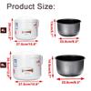 220V 2/3/4/5L Multicooker Kitchen Appliances Electric Rice Cooker Alloy Cast Iron Heating Pressure Cooker Soup Cake Maker
