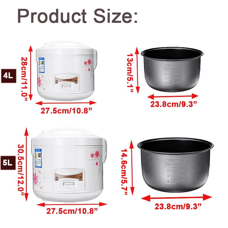220V 2/3/4/5L Multicooker Kitchen Appliances Electric Rice Cooker Alloy Cast Iron Heating Pressure Cooker Soup Cake Maker