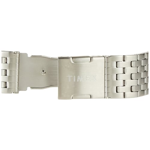 Timex 20mm Stainless Steel Quick Release Bracelet ? Silver Tone with Deployment Clasp, Silver Tone, 6 to 8 inches, Bracelet