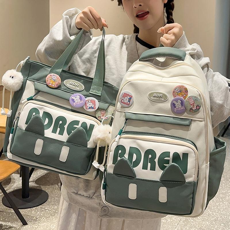 Schoolbags for Children Elementary School Students  Girls Two Piece Set of Junior High School Students  High School Backpacks