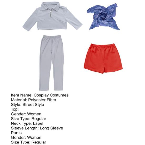 1 sada Jedenáct Cosplay kostýmů Ženy Top Šála Šortky Punčocháče Set Halloweenské Cosplay oblečení pro dívky Kostýmové večírky Setkání fanoušků Focení