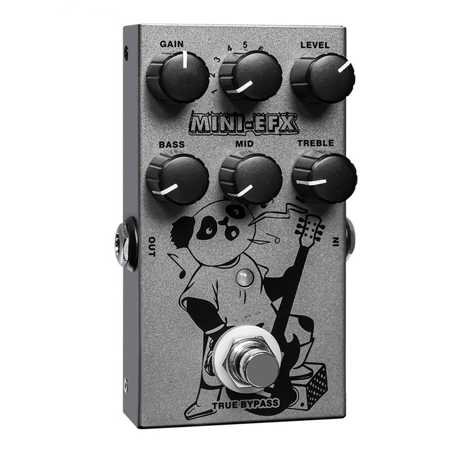 

Мини-гитара Overdrive Distorted Pedal Rock Style 9 тонов 3-полосный эквалайзер регулировка металлическая электрогитара