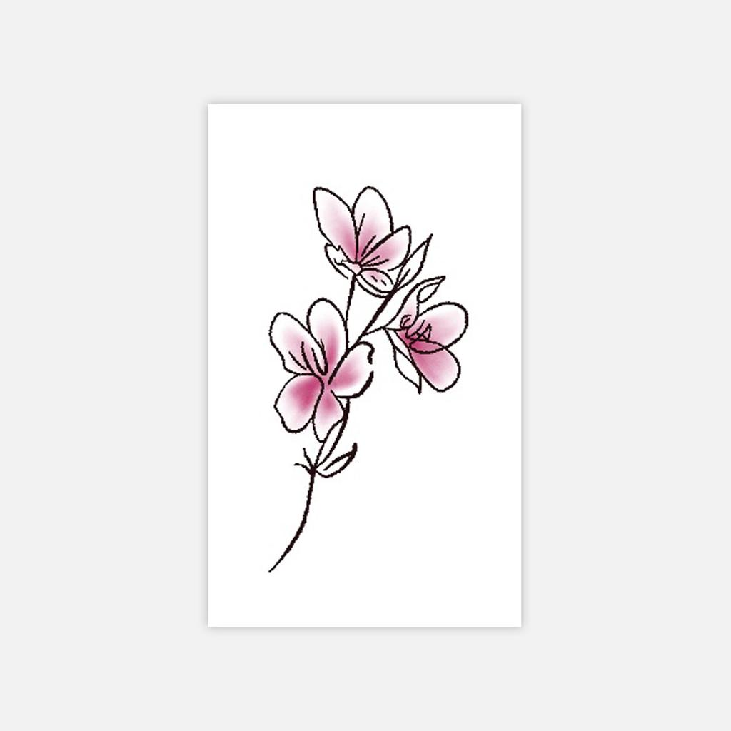 Small Fresh Flower Bouquet Tattoo Sticker With Good Appearance Niche Aesthetic Tattoo Sticker