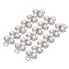 10pcs Pearl Bag Chain Polishing Process Exquisite Pearl Chain Strap with Metal Clasp for Phone Case