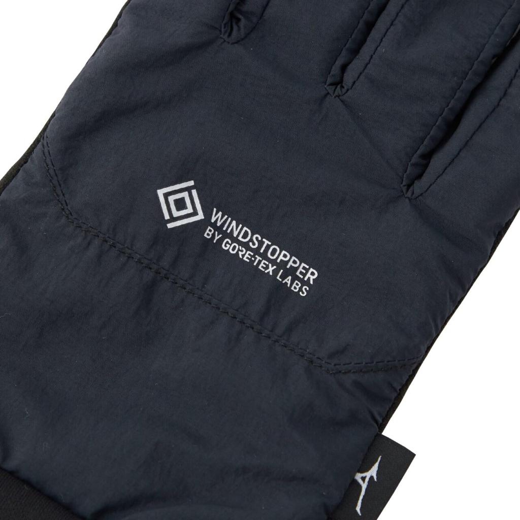 WINDSTOPPER Breath Thermo Gloves (Touchscreen Compatible) [Unisex] B2JYC575 09 Black Unisex Size S