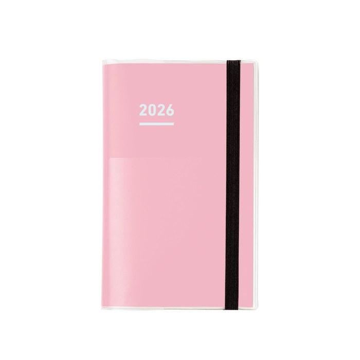 Kokuyo Jibun Techo Mini First Kit Notebook 2026 Monthly/Weekly B6 Slim Pink NI-JFM1P-26, Starts Nov. 2025