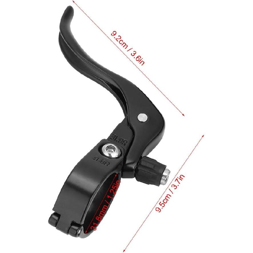 Keenso 1 Pair 31.8mm Brake Levers, Universal Lightweight Aluminum Alloy Road Brake Lever Set