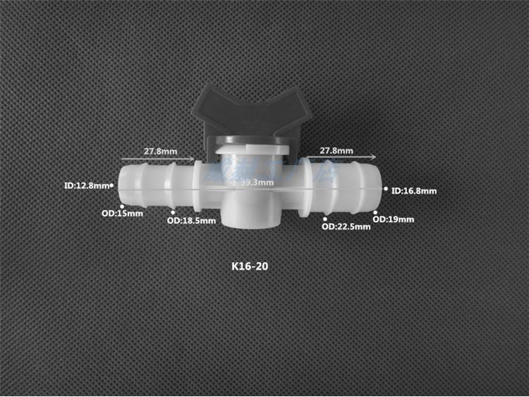 Plastic Quick-Connect Hose Ball Valve with Reducer and Flow Control