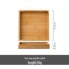 ZISIZ Ceramic Bamboo Snack Tray Set