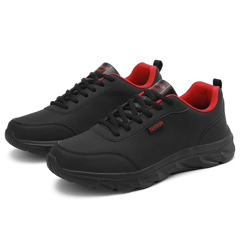 Pantofi casual impermeabili și ușori pentru bărbați, pentru mers, pentru bărbați, pentru alergare, mărimi mari 39-46, pantofi sport negri confortabili pentru bărbați