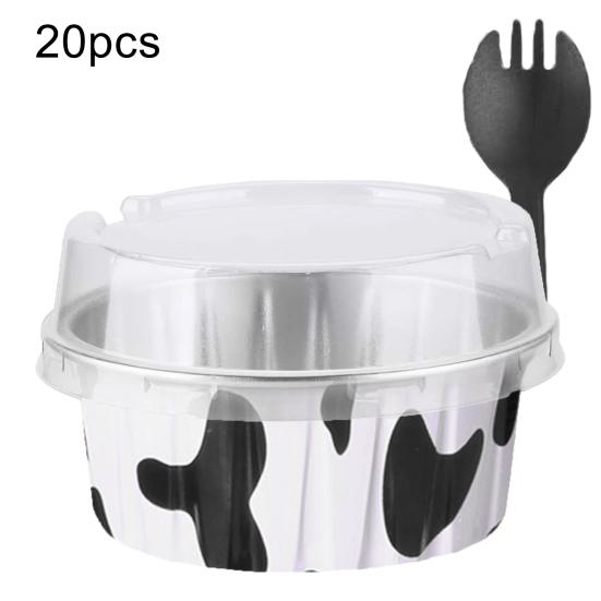 Hliníkové fóliové košíčky na dorty Mini formičky na dorty Jednorázová pečicí forma na Mousse Pudink Brownies Osobní porce Pečicí plech