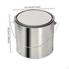 Empty Paint Can Metal Bucket Iron, Multipurpose, with Lid, Container Pail for