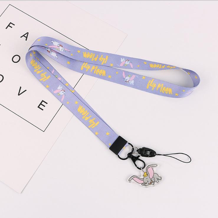 Creative Cartoon Phone Case Lanyard with Acrylic Pendant Keychain - Trendy Neck Hanging Accessory for Women