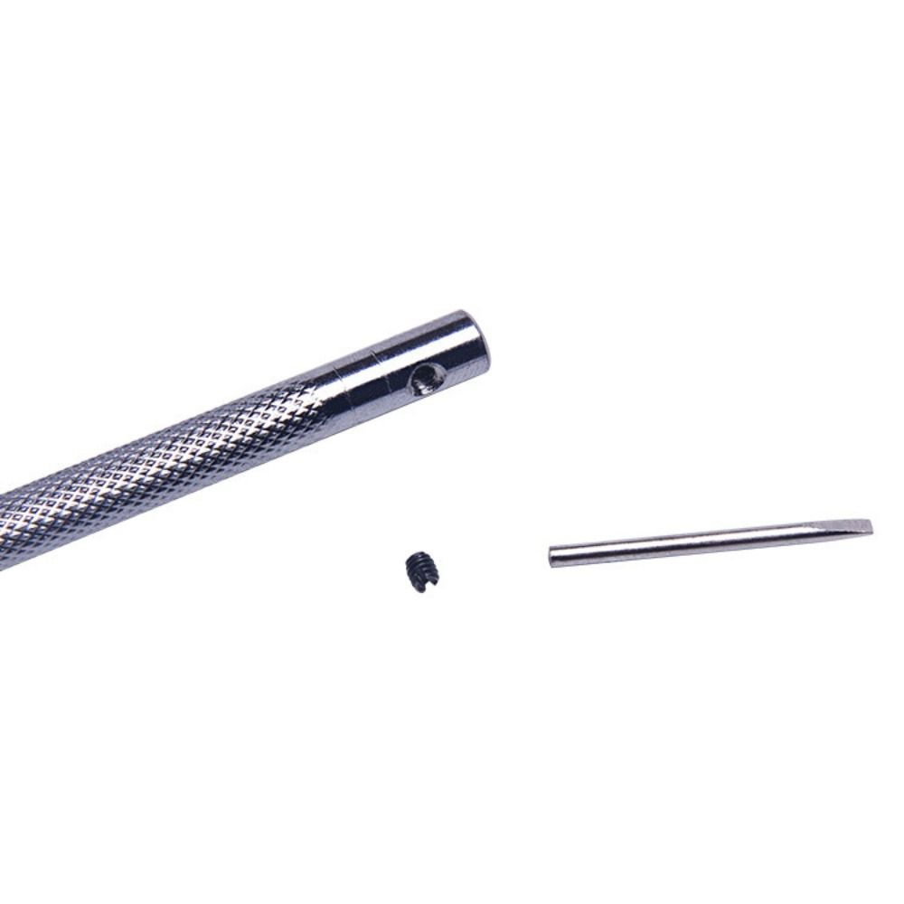 Aluminium Roestvrij Staal Horlogemakers Schroevendraaiers 0,8 mm - 1,6 mm Platkop Horloge Reparatie Schroevendraaier Afneembaar Duurzaam