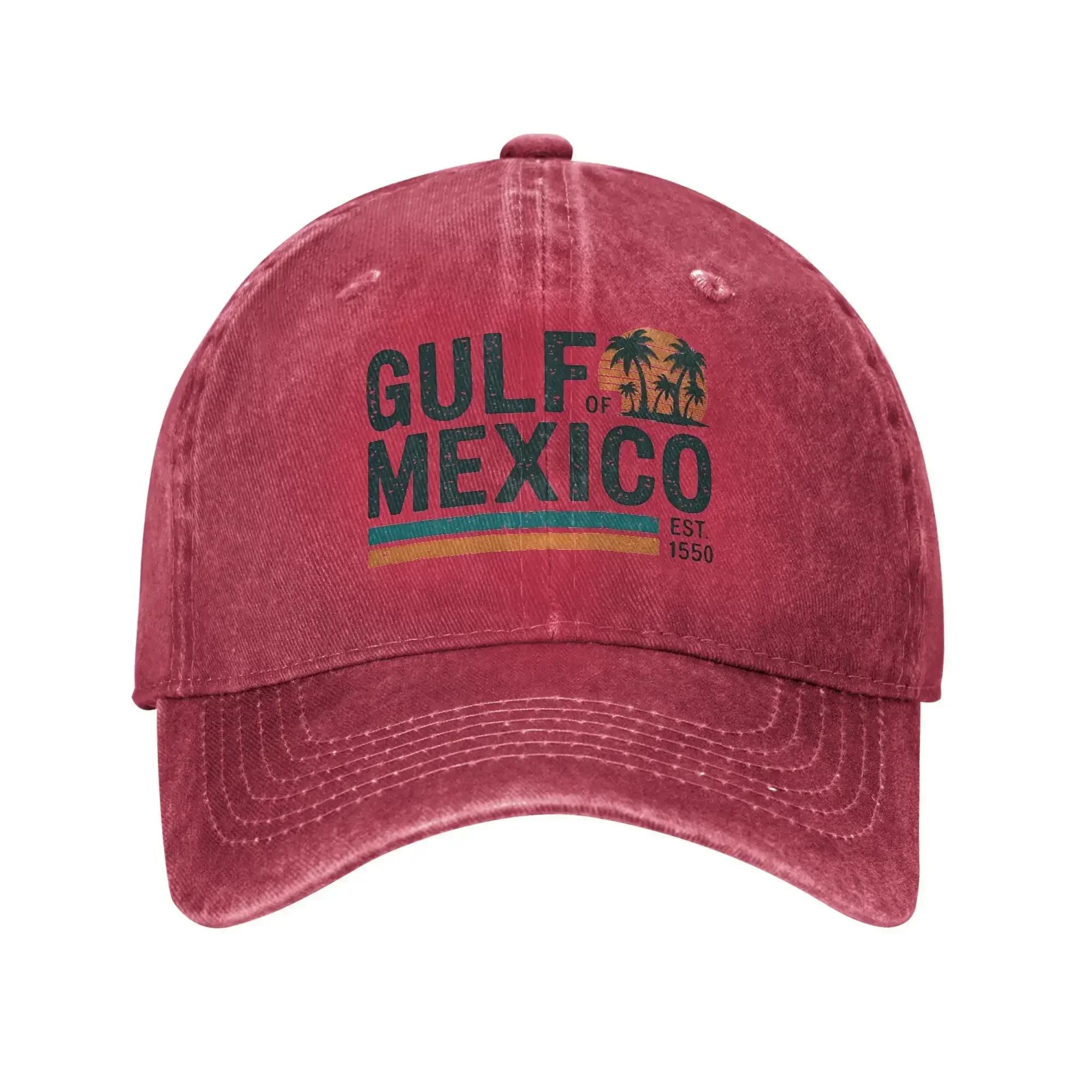 

Washed Baseball Cap Gulfs of Mexico Spring Trucker Hat For Couple Women Tree Stylish Hiking Fishing Sun Baseball Caps One Size