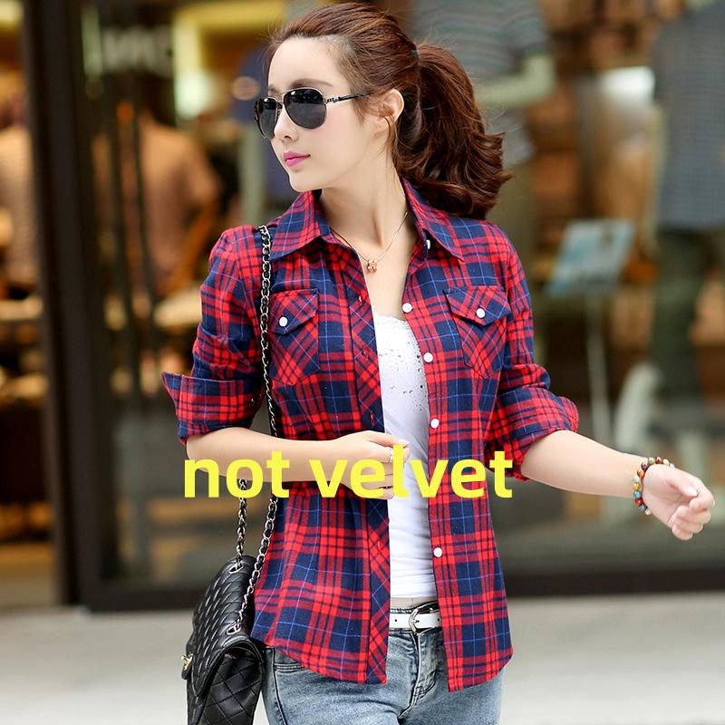 Zimní dámská sametová košile All-In-One s dlouhým rukávem plus sametový tlustý teplý top