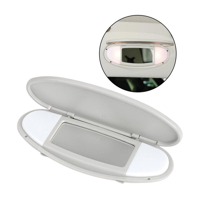 Sun Visor Mirror Frame Cover For BMW MINI Cooper R55 R56 R60 2007-2014 Gray