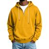 Men's Casual Half Zip Hoodie Sweatshirt for Winter Color Everyday Wear