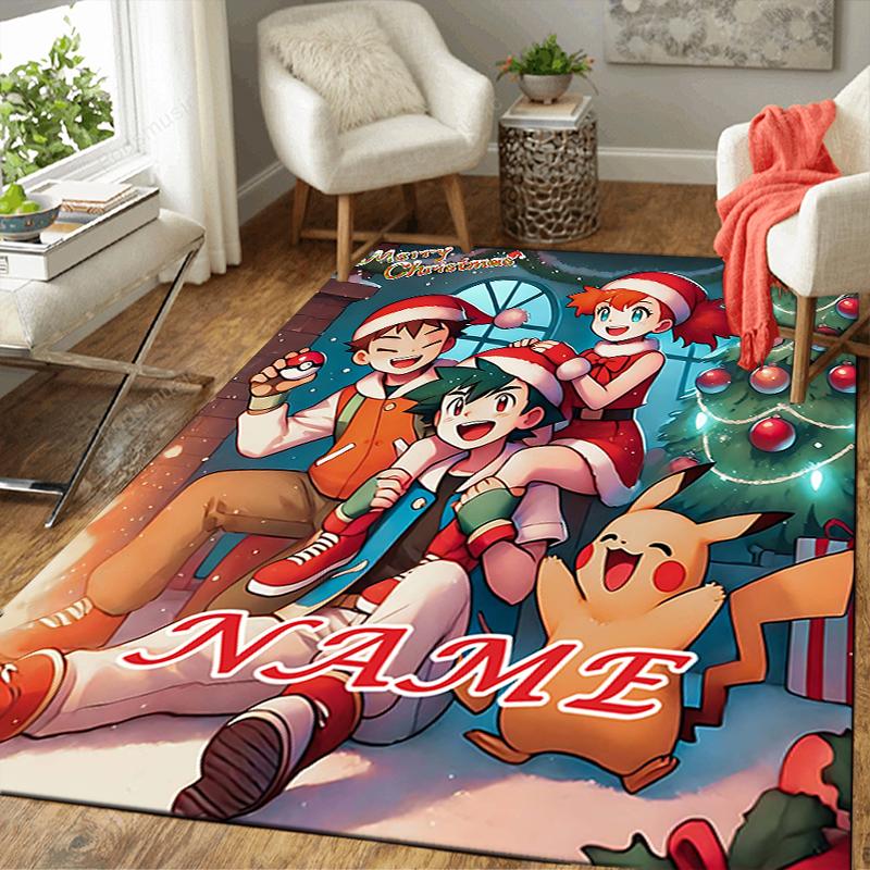 Custom 1Pc Pokemon Celebration Rug Office Carpet Indoor Outdoor Entrance Doormat Nonslip Soft And Comfortable Living Room D2915201