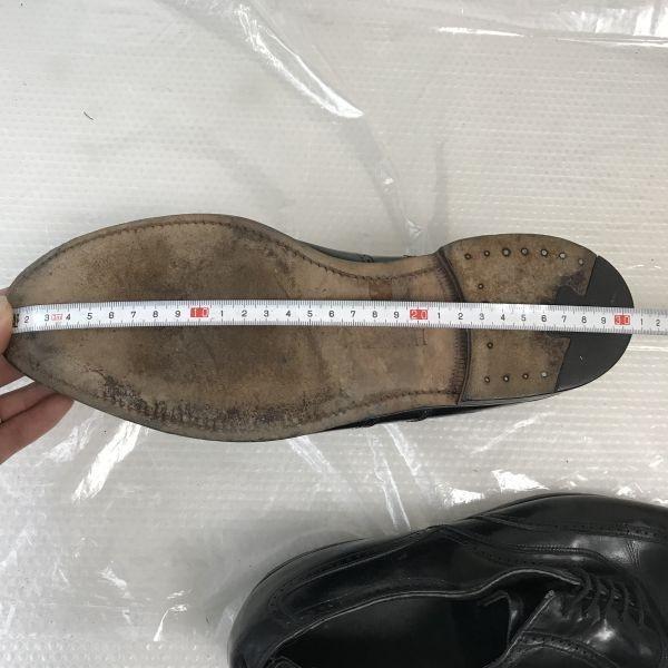 80er Vintage/HANOVER MASTER FLEX/Wingtip Goodyear Welt Schuhe/10D/27.0-27.5-28.0/Schwarz/SCHWARZ/(GEBRAUCHT)