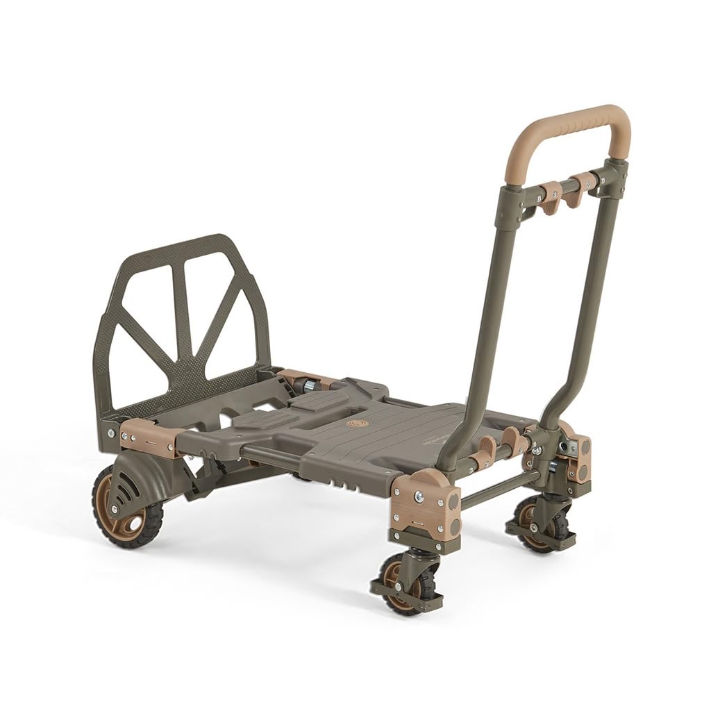 Naturehike BBQ Sammenleggbar Bære Lastekapasitet Tre Bruks Håndtakshøyde Konvergens Dobbel Terreng Utendørssport Utendørs Vogn, 120kg,