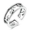 Original 925 Sterling Silver Hummingbird Butterfly Dragon Firefly Cat Dog Open Rings For Women Party Animals Series Jewelry Gift