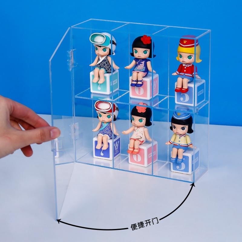 Transparent Blind Box Showcase Storage Doll Blind Box Display Dust-proof Artcrafts Box Handmade Collection Cabinet